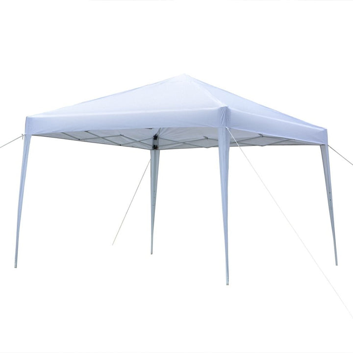 Hommoo 10x10 Outdoor Tent Canopy for Parties, Portable Folding Tailgate Ten, Waterproof Tent Canopy, White Image 3