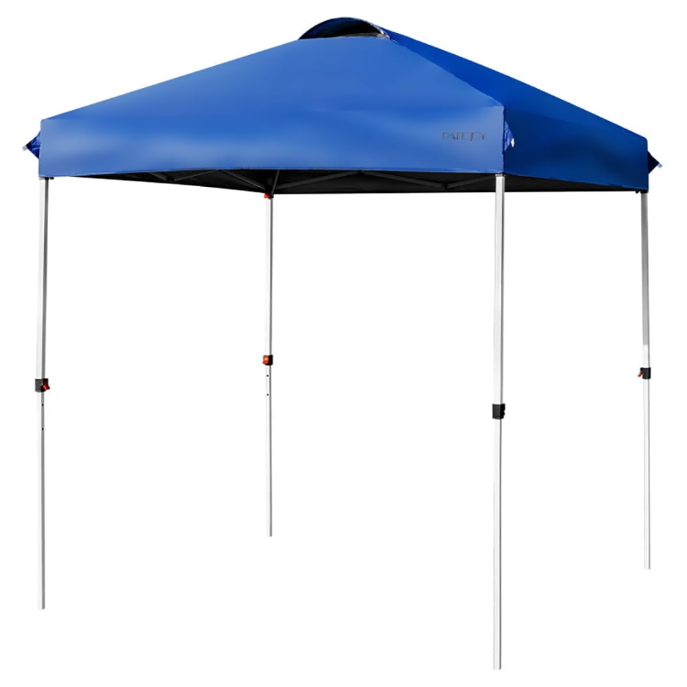 Hommoo 6.6 x 6.6 Feet Outdoor Pop Up Camping Canopy Tent with Roller Bag-Blue,for Outside Party Waterproof Tent Image 3