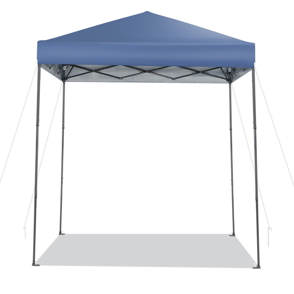 Hommoo 6.6 x 6.6 Feet Outdoor Pop-up Canopy Tent with UPF 50+ Sun Protection-Blue,for Outside Party Waterproof Tent Image 1