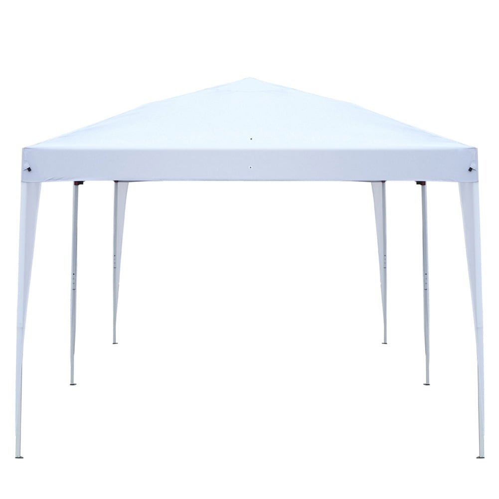 Hommoo 10x20 Outdoor Tent Canopy, Four Windows Practical Waterproof Folding Tent, White Image 3