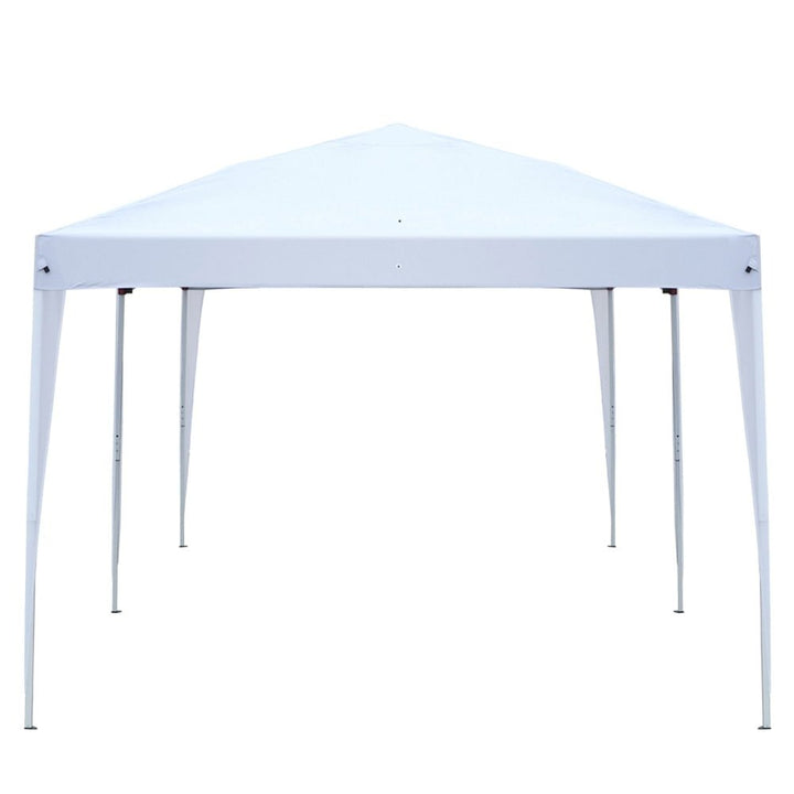 Hommoo 10x20 Outdoor Tent Canopy, Four Windows Practical Waterproof Folding Tent, White Image 3