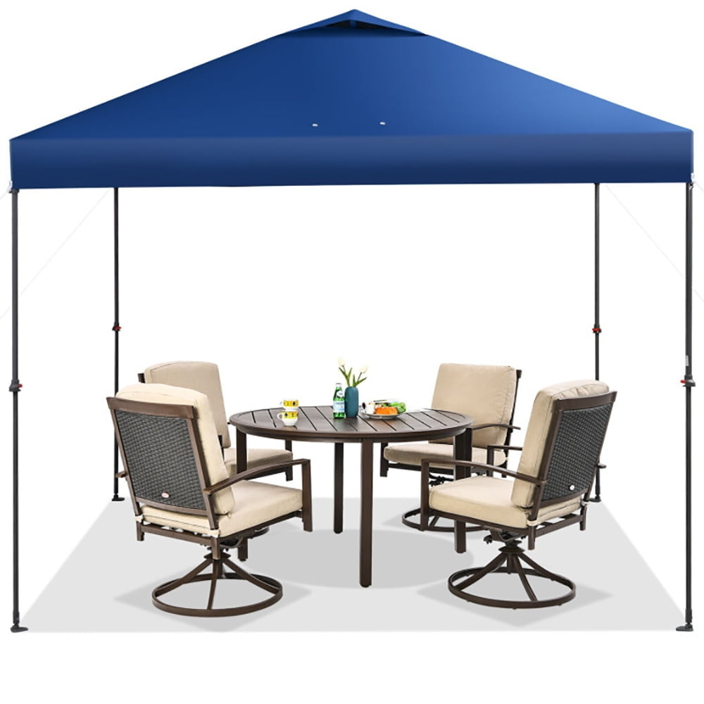 Hommoo 10 x 10 Feet Foldable Outdoor Instant Pop-up Canopy with Carry Bag-Blue,for Outside Party Waterproof Tent Image 6