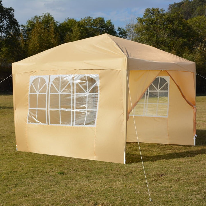 Outdoor Waterproof 10 x 10 Pop-Up Canopy and Instant Shelter, Portable Enclosed Instant Tent with 4 Removable Sidewalls, Image 4