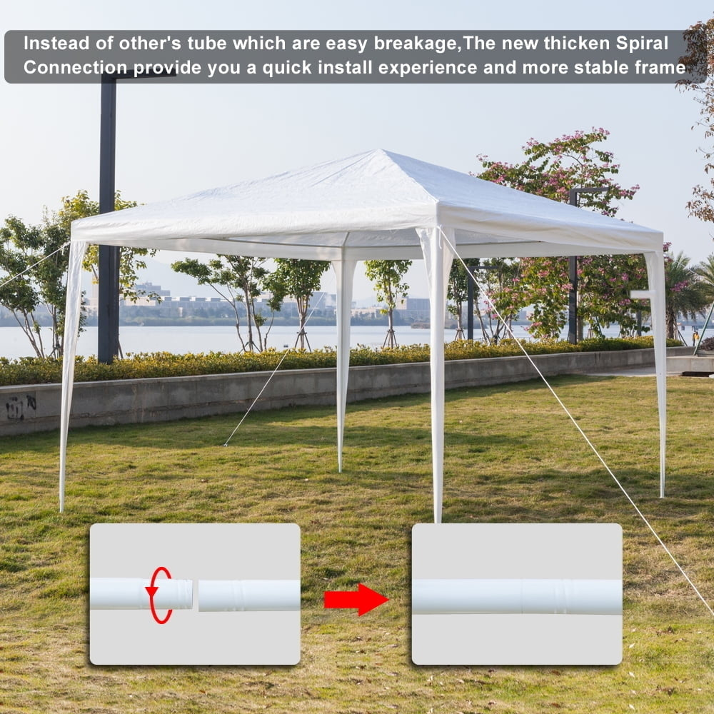 Hommoo 10 x 10 Canopy Tents for Outside, Waterproof Folding Canopy Wedding Tent for Party Beach Commercial Event Gazebo Image 2