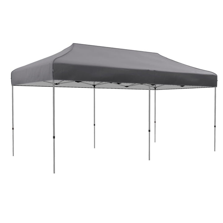 Hommoo Outdoor Gazebo Tent, Canopy Tent, Outdoor Sun Shade Shelter, Pop Up Canopy Tent-Gray Image 1