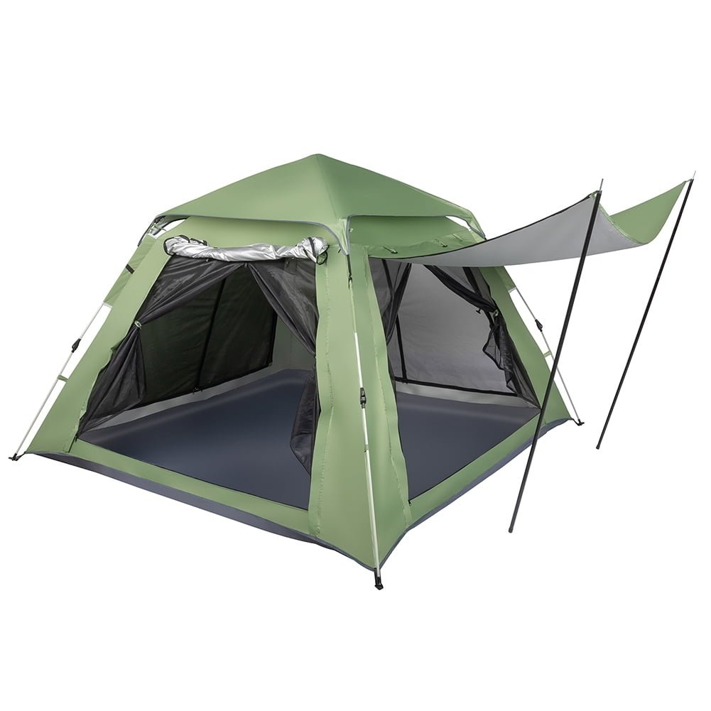 Hommoo Camping Beach Tent, Folding Tent, 240240150cm Spring Quick Open Four-Person Family Tent Camping Tent Green Image 5