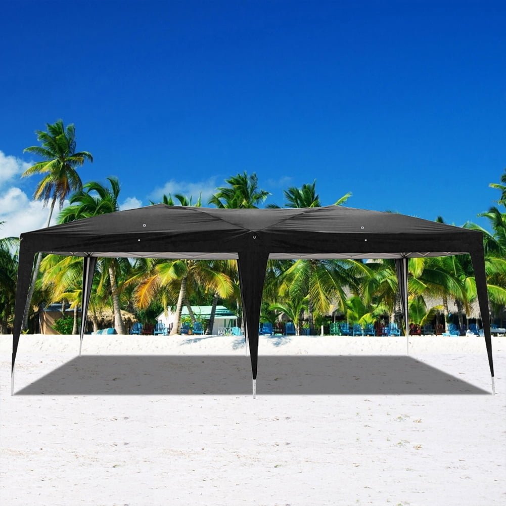 10x20ft Pop Up Canopy Outdoor Patio Portable Folding Instant Lightweight Gazebo Shade Tent w/4 Sidewalls, Carrying Bag Image 3