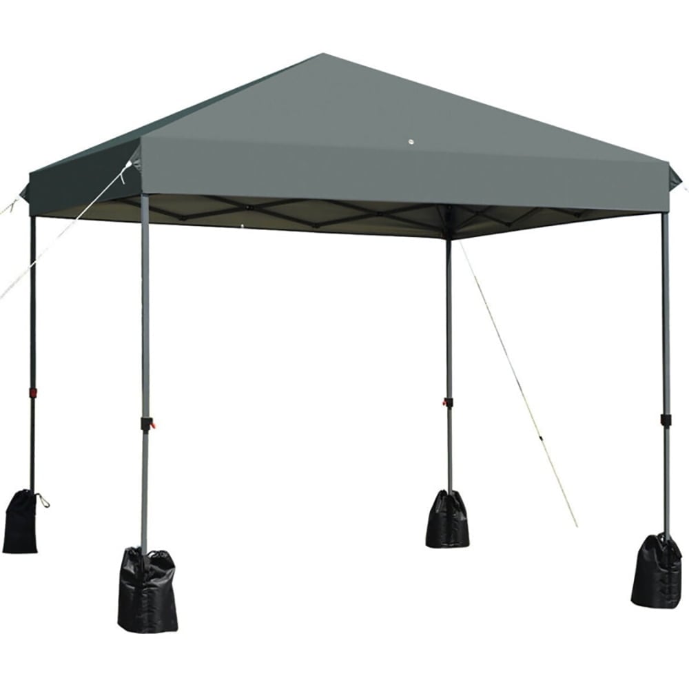 Hommoo 8 x8 Outdoor Pop up Canopy Tent w/Roller Bag-Gray, Outdoor Gazebo Wedding Party Tent Canopy Tent for Outside Image 1