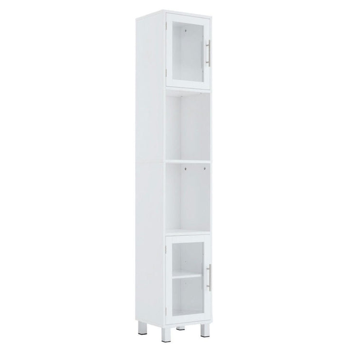 Hommoo 71 Inch Height Wooden Organizer Bathroom Tall Tower Storage Cabinet Unit Image 6