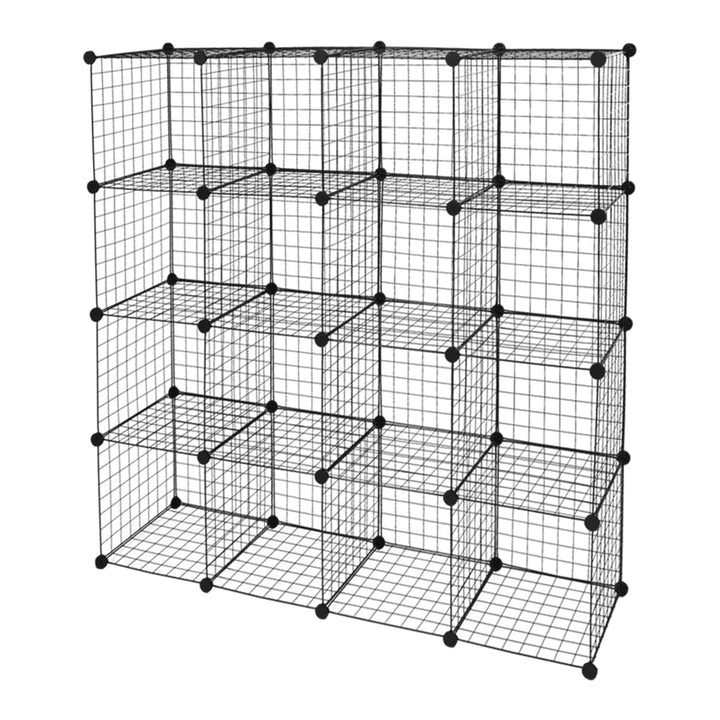 Hommoo 16-Cube Organizer Wire Cube Storage, Storage Shelves for Living room Bedroom Image 4