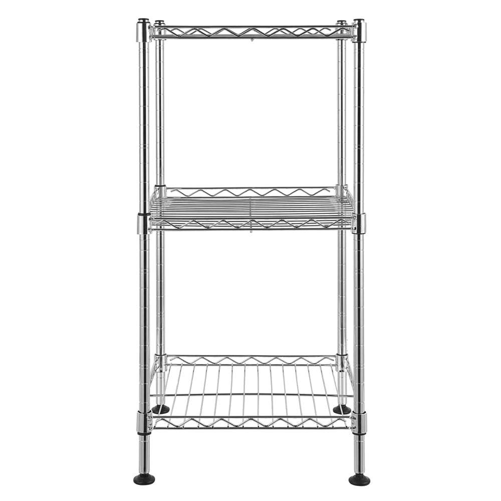 Hommoo 3-Tier Heavy Duty Steel Wire Storage Shelving Tower Image 3