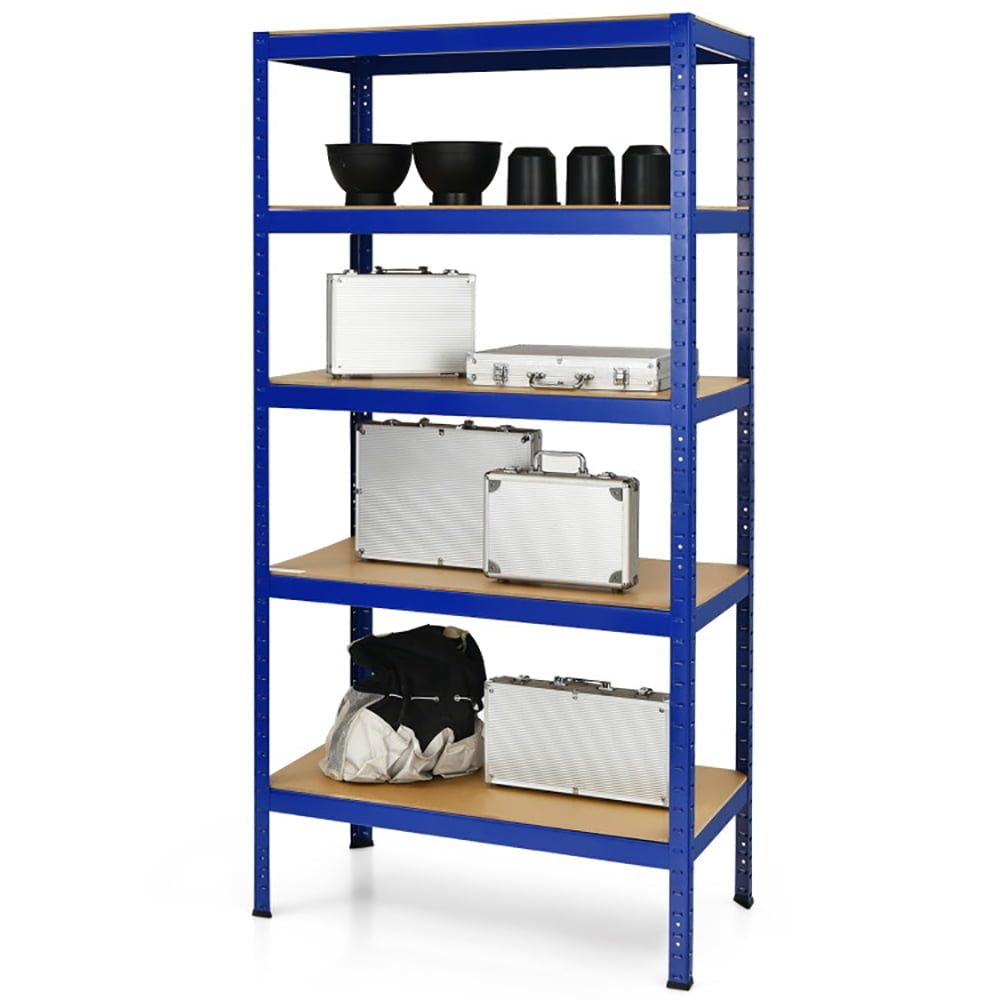 Hommoo Wire Rack, Storage Rack Shelving Units, 71 inch Heavy Duty Steel Adjustable 5 Level Storage Shelves-Blue Image 4