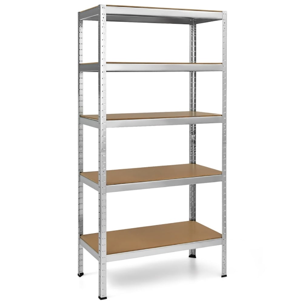 Hommoo Wire Rack, Storage Rack Shelving Units, 71 inch Heavy Duty Steel Adjustable 5 Level Storage Shelves-Silver Image 1