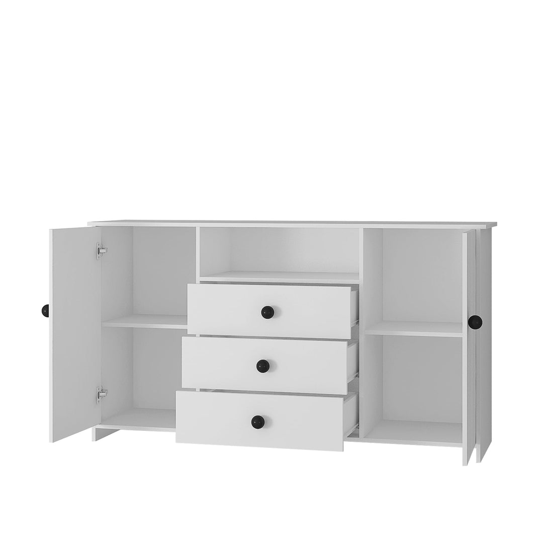 Hommoo Storage Cabinett with Doors and Shelves, Kitchen Pantry Cabinet with Drawer, for Living Room, Bathroom, Kitchen, Image 2