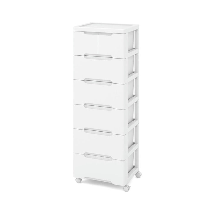 Hommoo Storage Boxes,Closet Organizers Storage,Rolling Storage Cabinet with Universal Wheels and 5/6/7 Drawers-7-Drawer Image 1