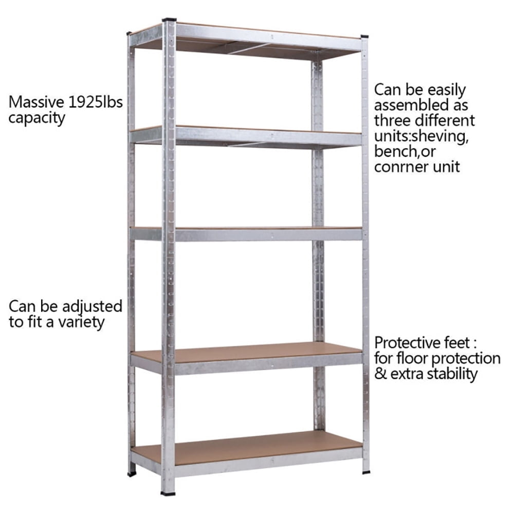 Hommoo Wire Rack, Storage Rack Shelving Units, 72" Storage Shelf Steel Metal 5 Levels Adjustable Shelves Image 5