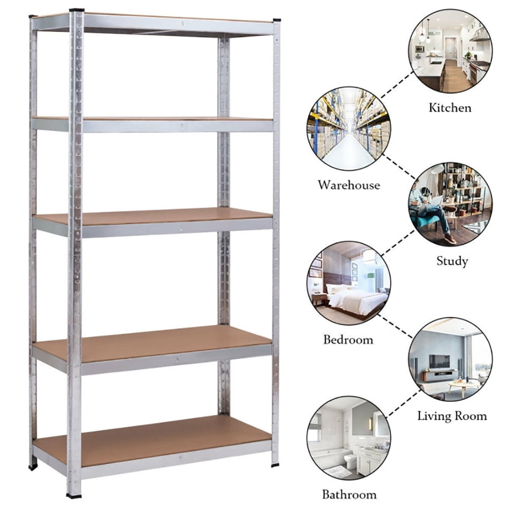 Hommoo Wire Rack, Storage Rack Shelving Units, 72" Storage Shelf Steel Metal 5 Levels Adjustable Shelves Image 7