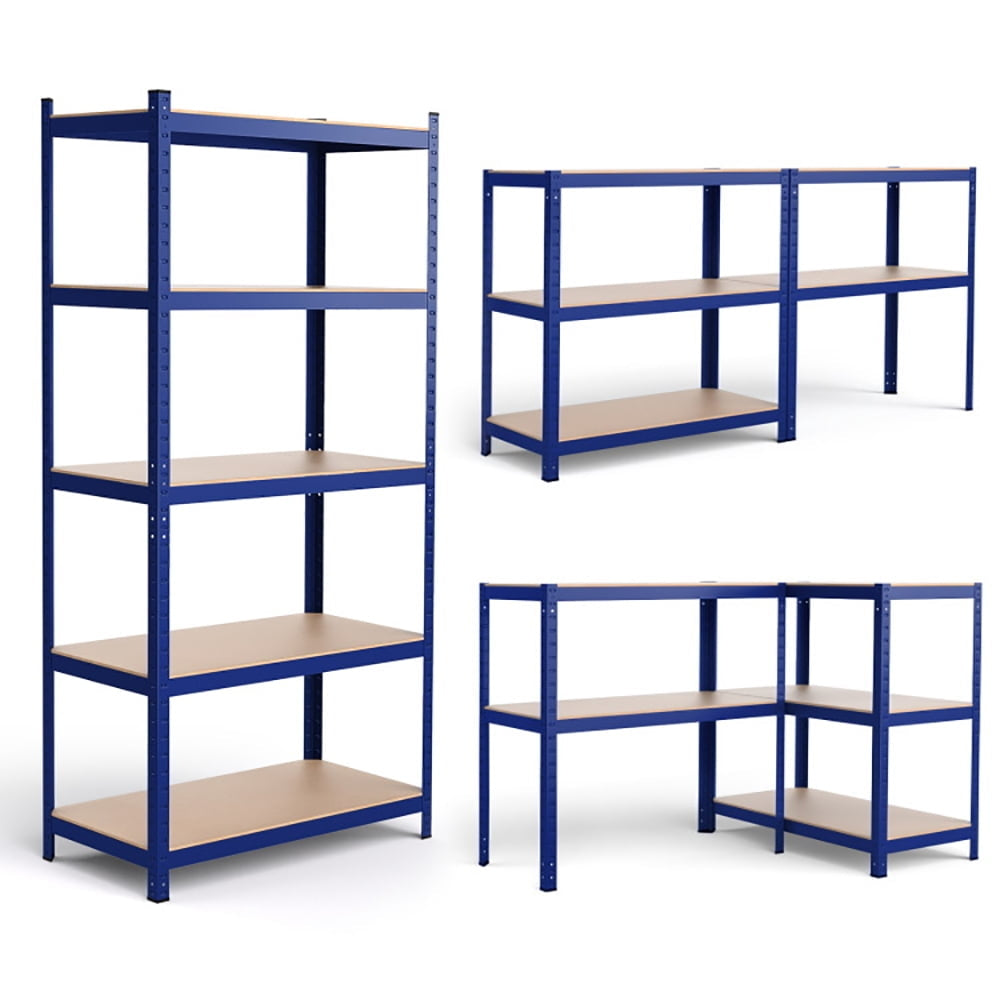 Hommoo Wire Rack, Storage Rack Shelving Units, 35.5" x 71" Adjustable 5-Layer 2000 lbs Capacity Tool Shelf-Blue Image 3