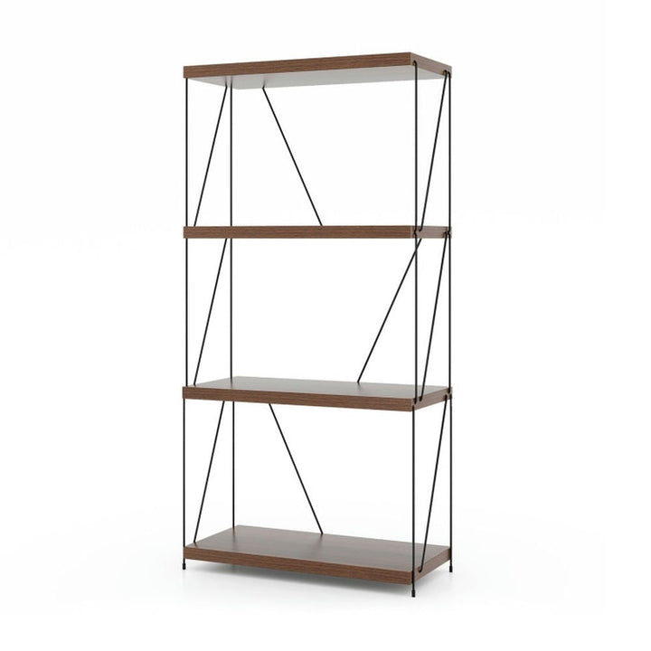 Hommoo Versatile Shelving Unit Bookcase,Bookcases,Bookshelves Corner Shelf,2/3/4/5-Tier Multipurpose Display Rack with Image 1