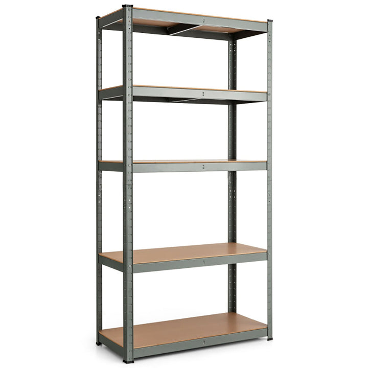 Hommoo Wire Rack, Storage Rack Shelving Units, 35.5 x 71 Inch Adjustable 5-Layer 2000 lbs Capacity Tool Shelf -Gray Image 6