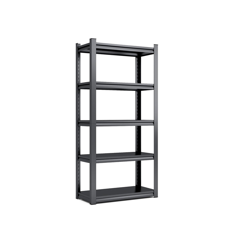 Hommoo Industrial Metal Shelving Unit, 5-Tier Boltless, Durable Riveted Steel, 2500lb Capacity, 35.34"L x 15.75"W x 72"H Image 1