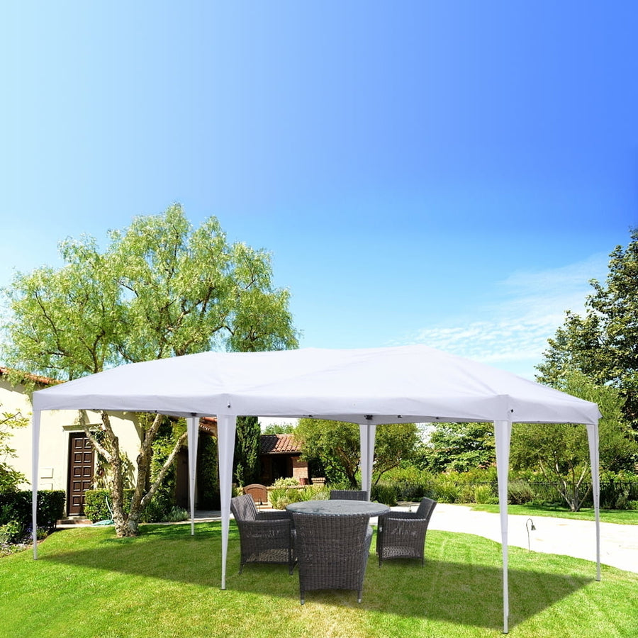 Hommoo 10 x 20 Canopy Tents for Outdoor, Waterproof 6 Sides 4 Windows Tents Canopies for Patio, Wedding, Party, Image 1