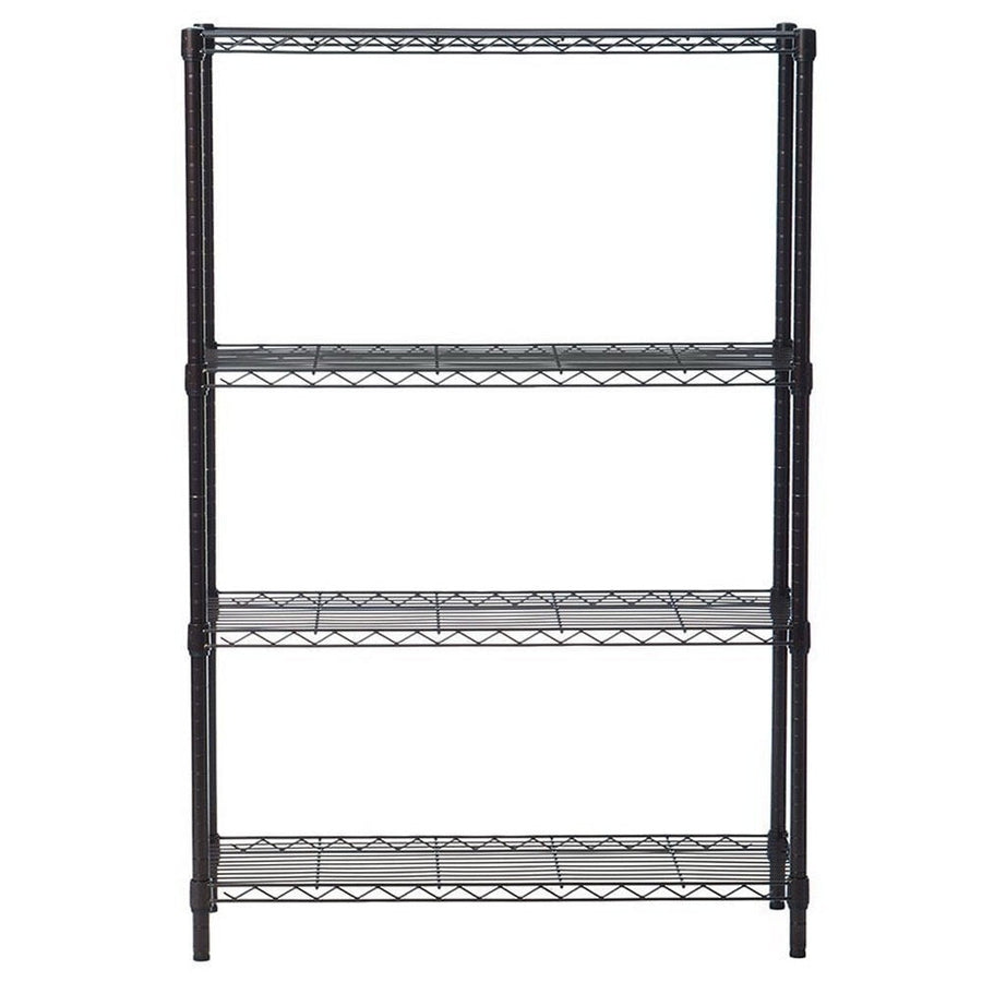 Hommoo 35" x 14" x 55" 4-Tier Wire Shelving Rack for Garage, Black Image 1