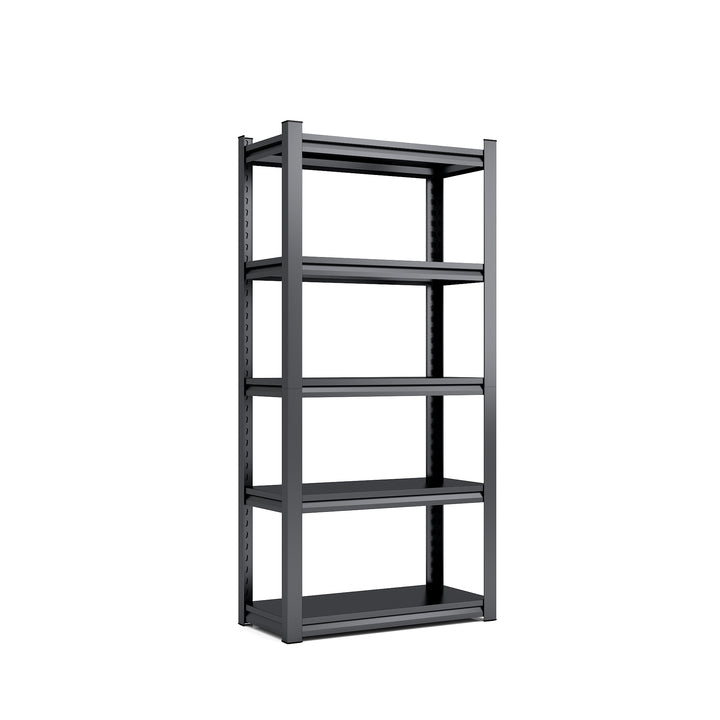 Hommoo Metal Storage Shelves, Industrial Strength, Double Layer, Narrow Width, Space Saving, 31.5"L x 15.75"W x 63"H Image 5