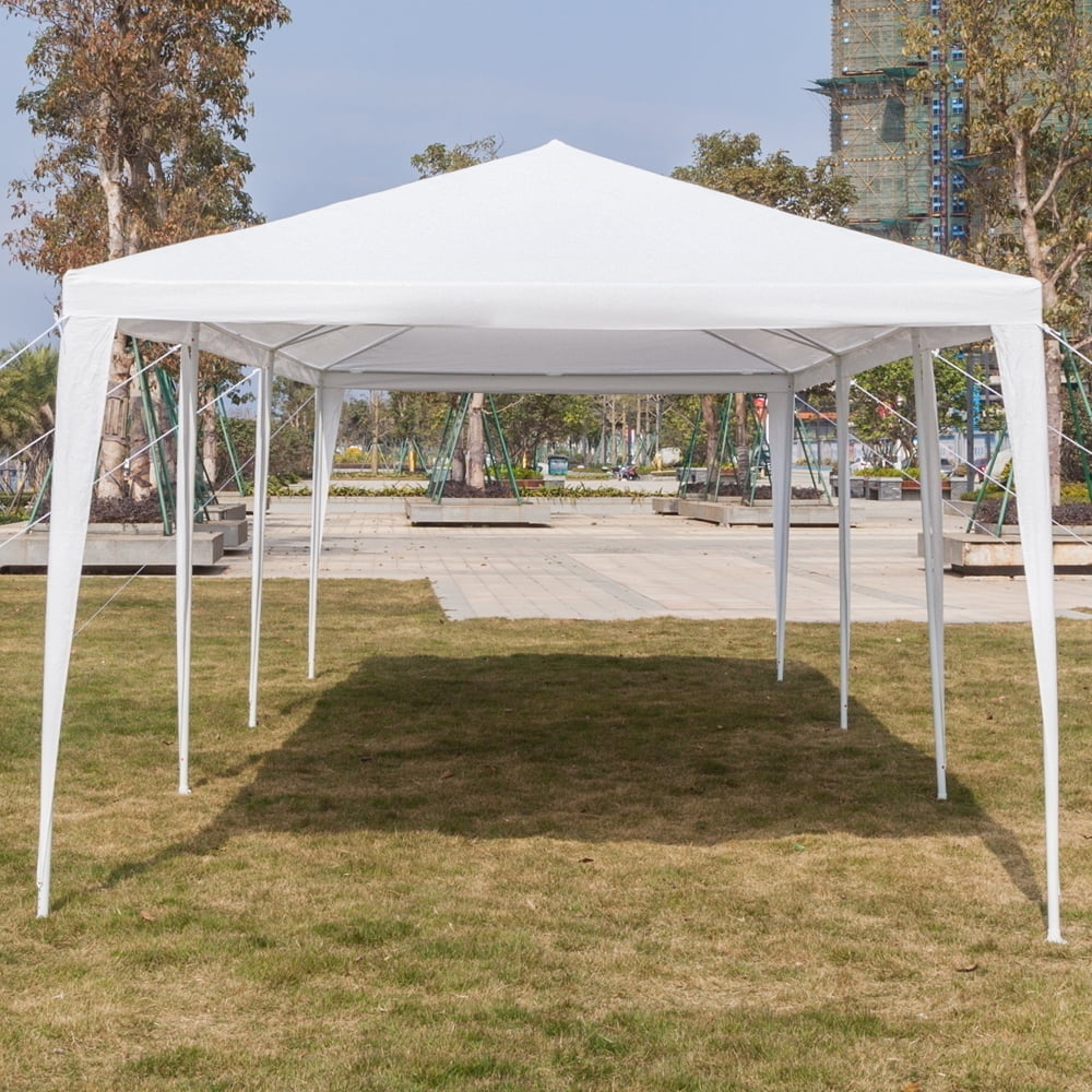 Hommoo 10 x 30 Tents and Canopies Outdoor Tents and Canopy, White 7 Sides Portable Waterproof Tent with Spiral Tubes Image 2