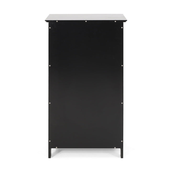 Hommoo Bathroom Free-Standing Floor Cabinet, Practical Storage Cabinet with Drawers and 1 Doors, Black Image 5