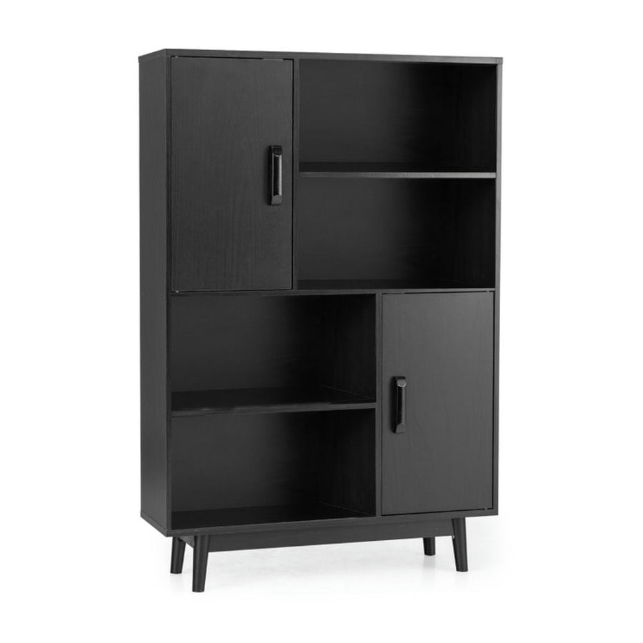 Hommoo Versatile Shelving Unit Bookcase,Bookcases,Bookshelves Corner Shelf,Sideboard Storage Cabinet with Door Image 1