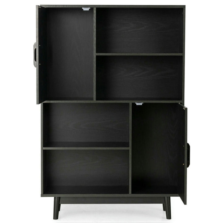 Hommoo Versatile Shelving Unit Bookcase,Bookcases,Bookshelves Corner Shelf,Sideboard Storage Cabinet with Door Image 2