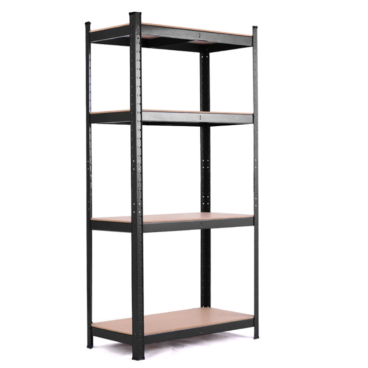 Hommoo Wire Rack, Storage Rack Shelving Units, Adjustable Heavy Duty 4 Level Garage Tool Shelf Storage-Black Image 1