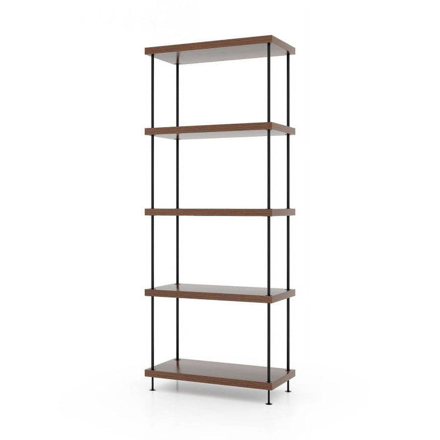 Hommoo Versatile Shelving Unit Bookcase,Bookcases,Bookshelves Corner Shelf,2/3/4/5-Tier Multipurpose Display Rack with Image 1