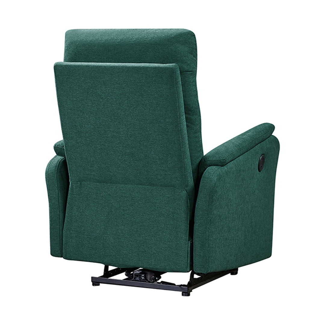 Hommoo Electric Power Recliner Chair, Swivel Push Back Nursery Recliner for Living Room, BedRoom, Green Image 2