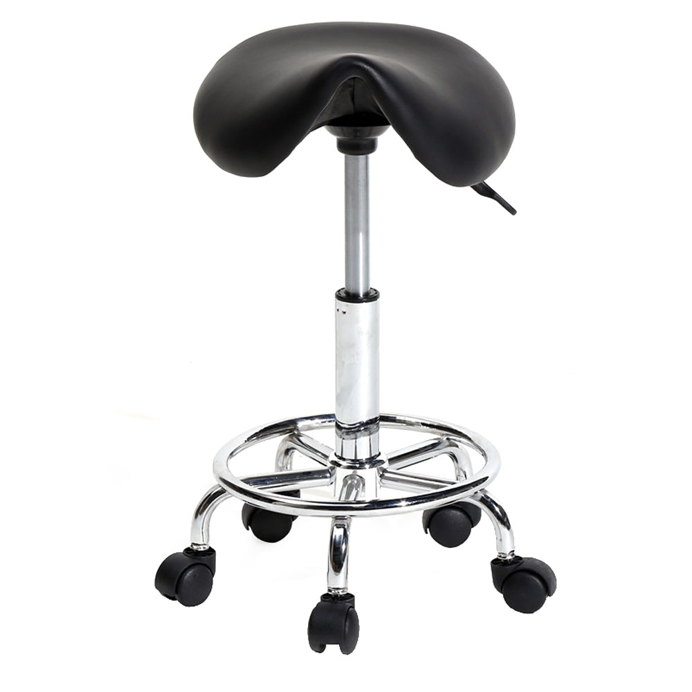 Hommoo Bar Stoo, Bar Stool with 360-Degree Swivel and Adjustable Height, Black Image 2