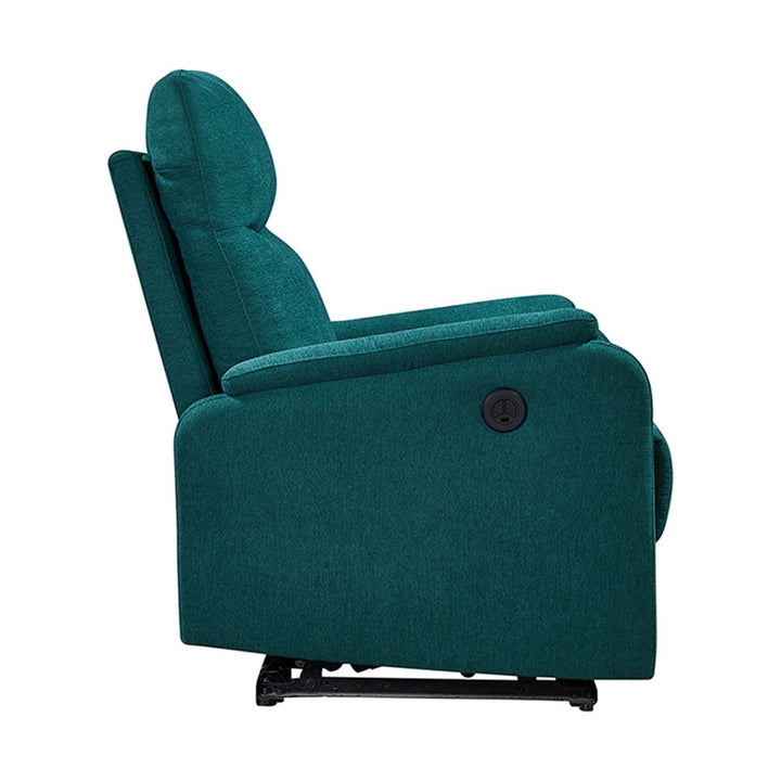 Hommoo Electric Power Recliner Chair, Swivel Push Back Nursery Recliner for Living Room, BedRoom, Green Image 3