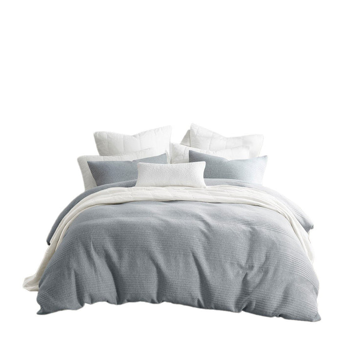 Gracie Mills Darnell Heathered Matelass  3-Piece Duvet Set - GRACE-15146 Image 1