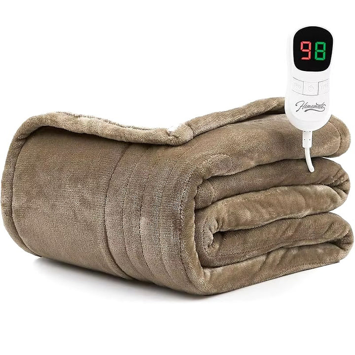 Electric Heated Blanket Throw 50"x60" - 10 Heat Levels, Auto-Off Timer (1-8 Hours), Overheat Protection Image 11