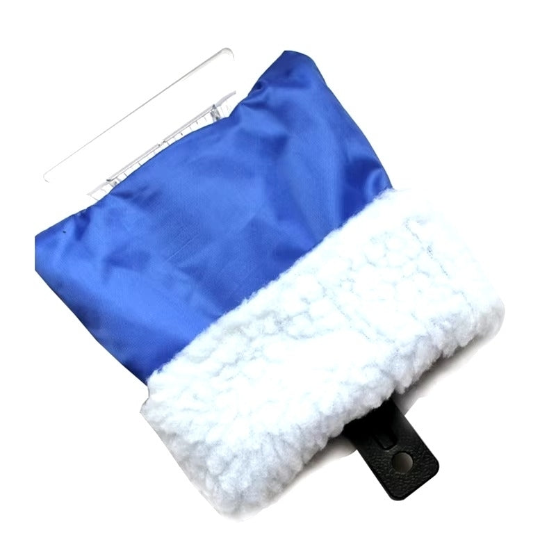 Ice and Snow Shovel With Plush Warm Gloves Cleaning Ice Scraper Removal Tool Image 5