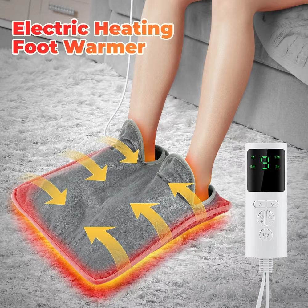 Electric Foot Heating Pad Washable Feet Warmer Heater Image 1