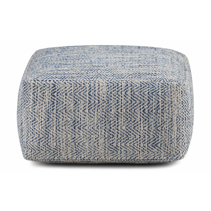 Nate Cube Pouf Cotton Handwoven 20x20x10 Multi-functional Accent Seat Beige Image 6