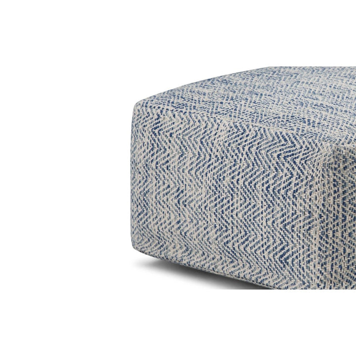 Nate Cube Pouf Cotton Handwoven 20x20x10 Multi-functional Accent Seat Beige Image 8