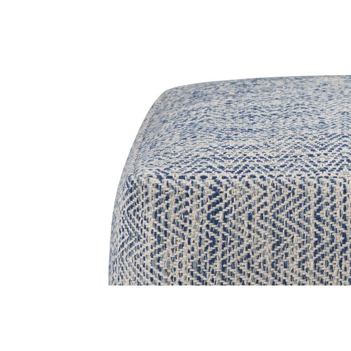 Nate Cube Pouf Cotton Handwoven 20x20x10 Multi-functional Accent Seat Beige Image 9