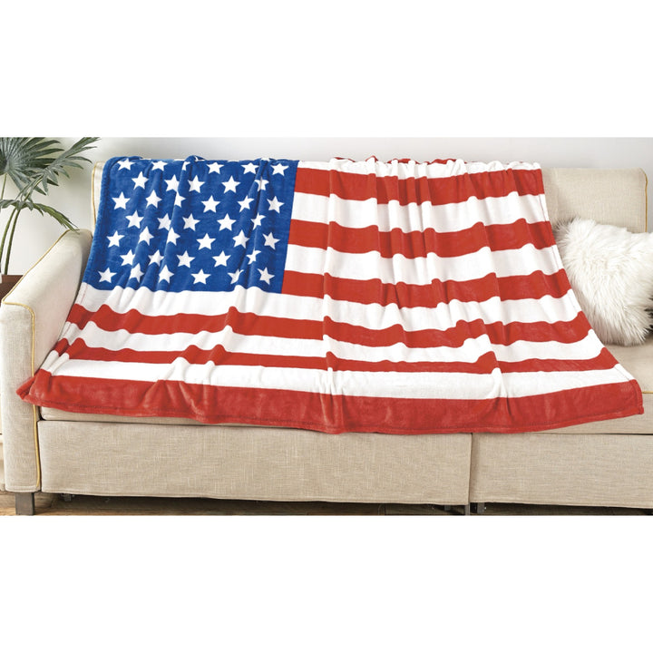 American Flag Oversized Throw Blanket 50x70 Ultra Lush Cozy Warm Soft Image 3