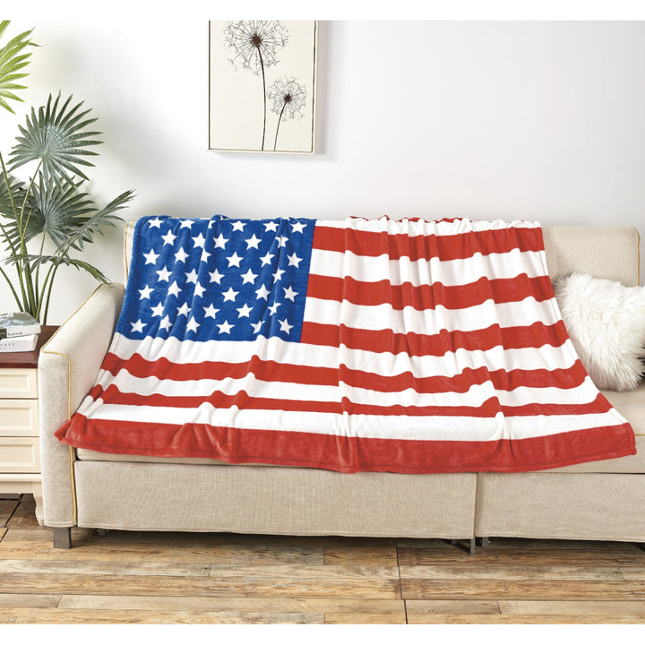 American Flag Oversized Throw Blanket 50x70 Ultra Lush Cozy Warm Soft Image 5