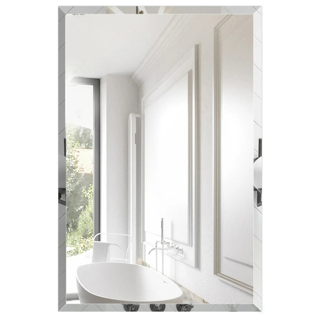 Single Door Multi-Purpose Plastic Bathroom Medicine Cabinet with Mirror, Surface or Recessed Mount, with 2 Plastic Image 8