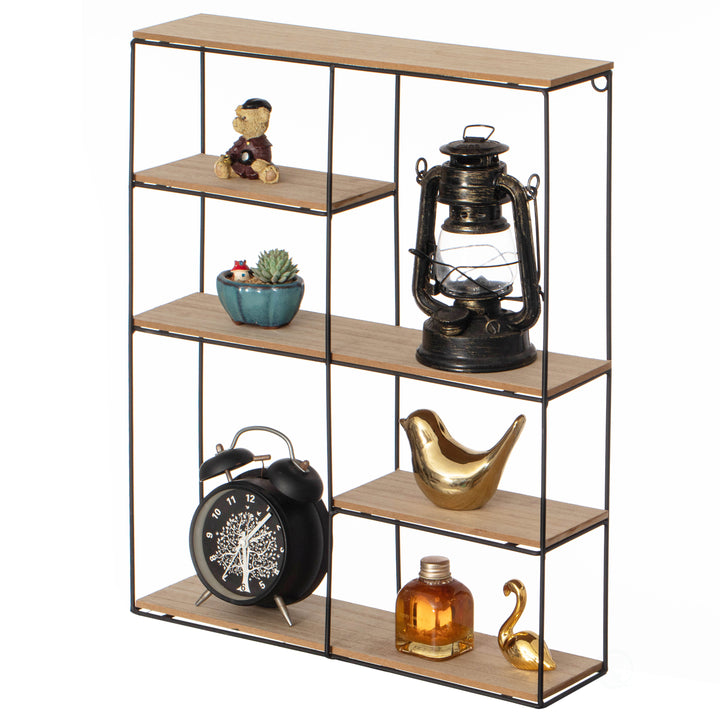 Vintiquewise Modern Decorative Wall Shelf - Stylish Multi-Functional Metal Display for Image 8