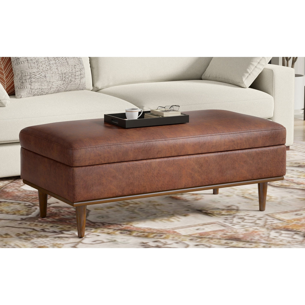 Shiloh Rectangular Storage Ottoman Image 2