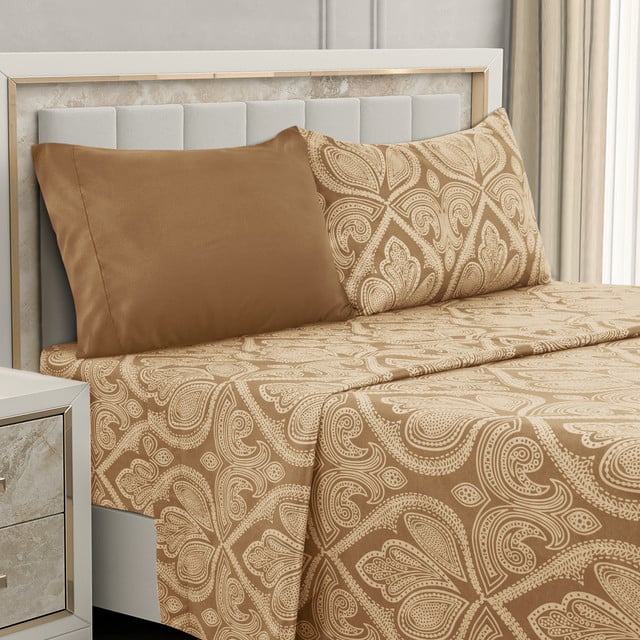 Paisley Printed - Deep Pocket Premier Microfiber 6 Piece Bed Sheet set Image 1